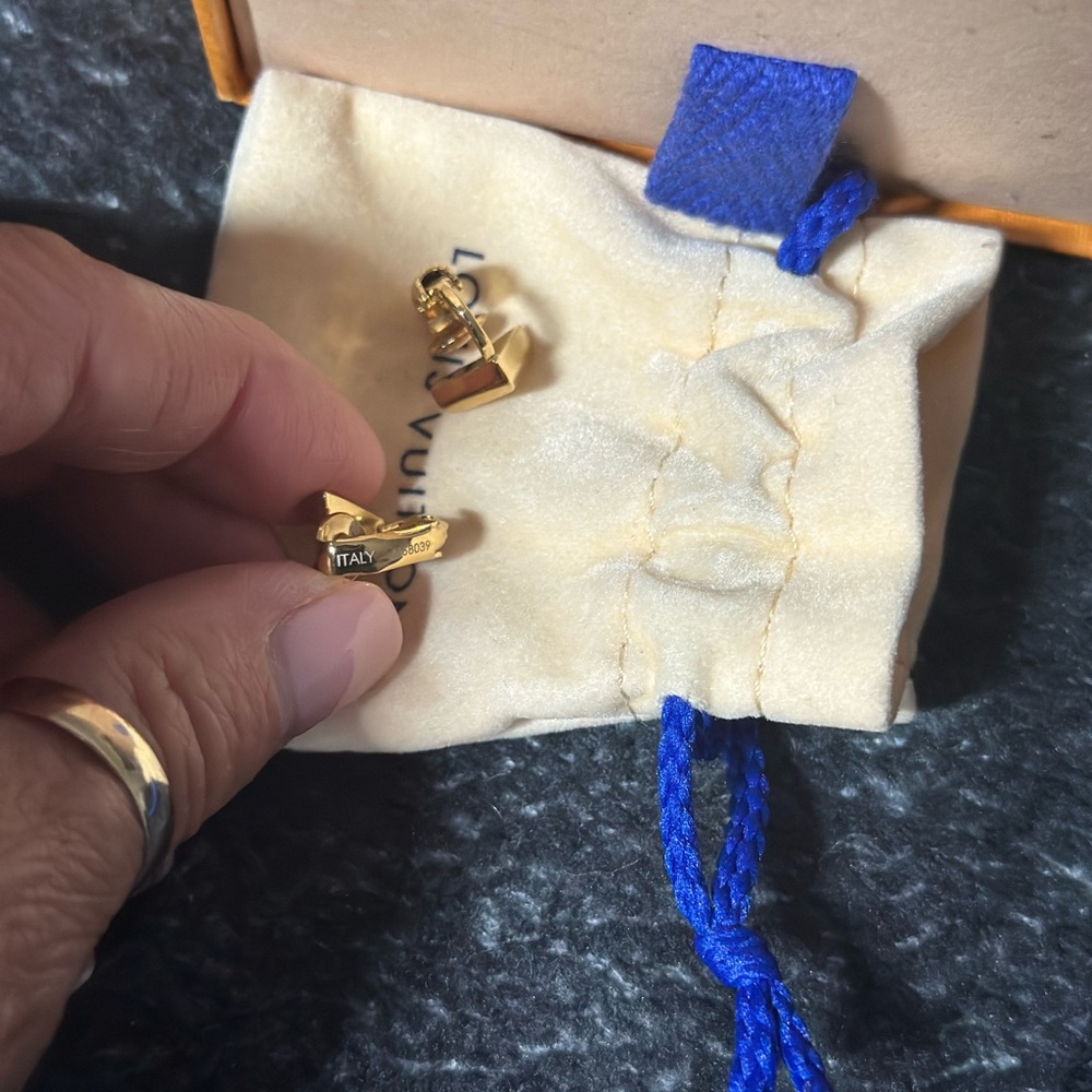 Louis Vuitton Clip On Gold Earrings - Picture 6 of 10
